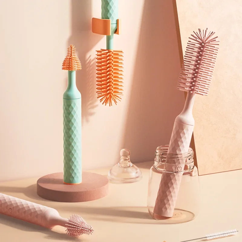 360° Electric Silicone Bottle Brush Set